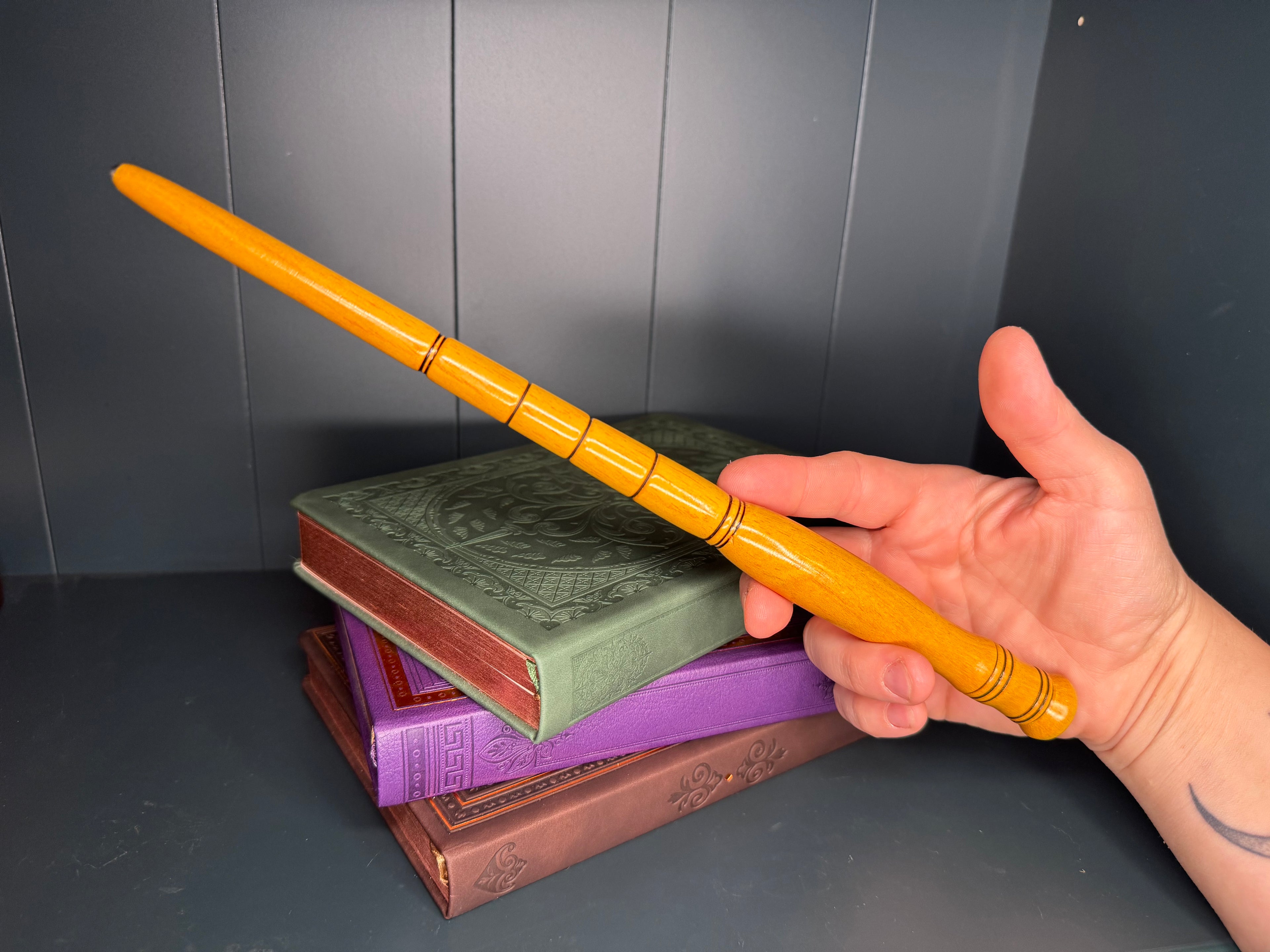 Handcrafted Yellow Wood Wand