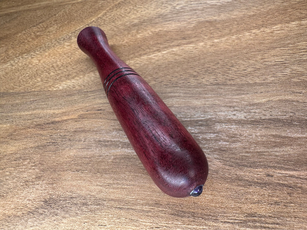 Purpleheart Wood with Amethyst