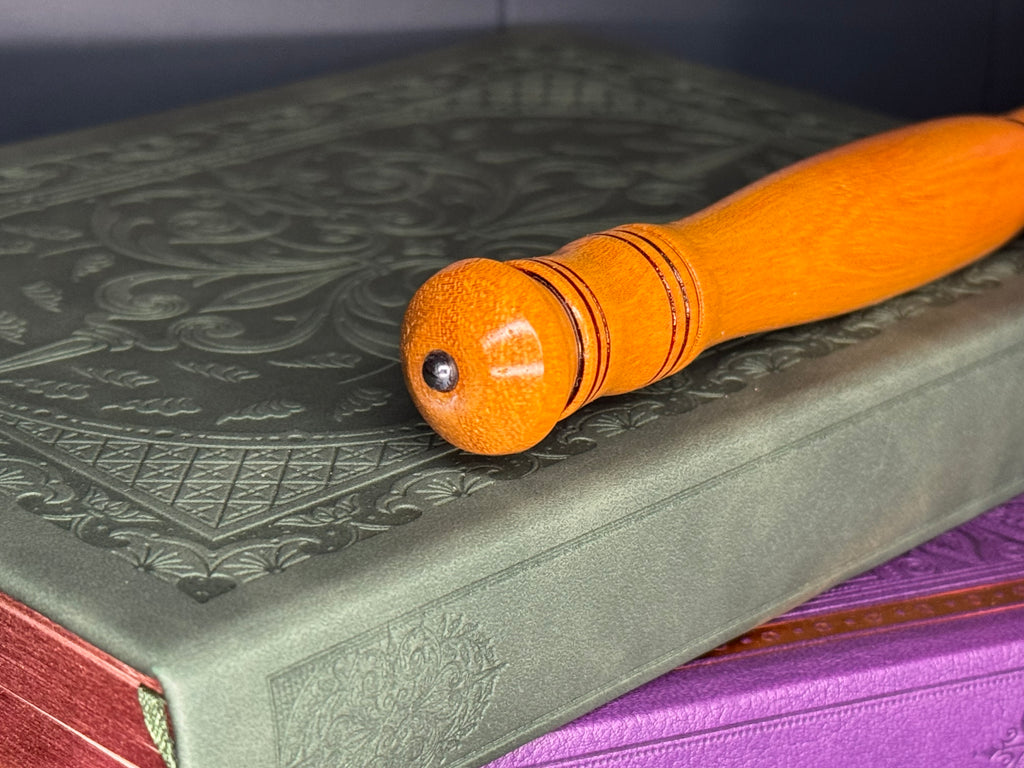 Handcrafted Yellow Wood Wand
