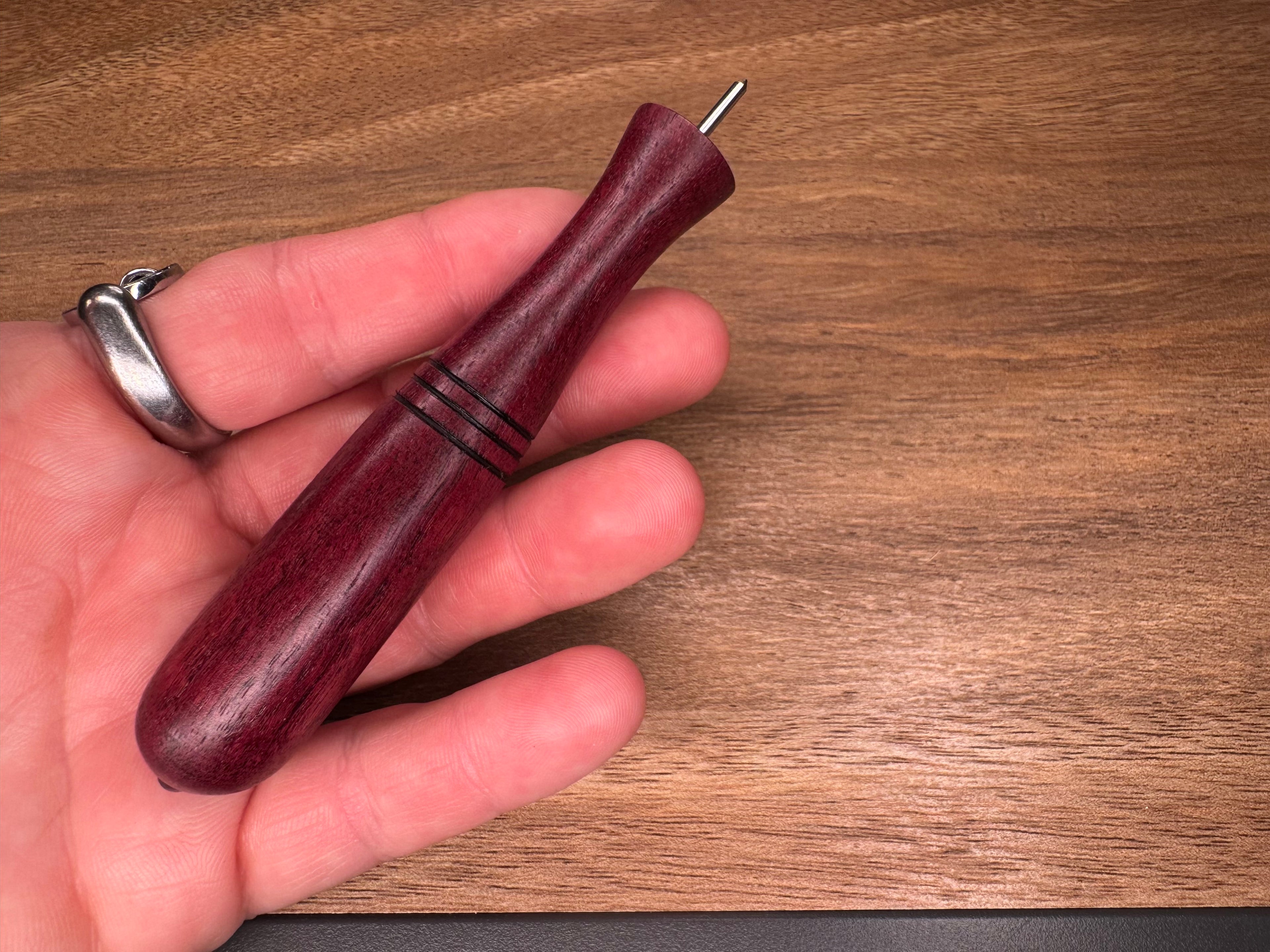 Purpleheart Wood with Amethyst