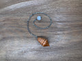 Alder Wood Pendulum with Rainbow Moonstone