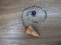 Hickory Pendulum with Amethyst