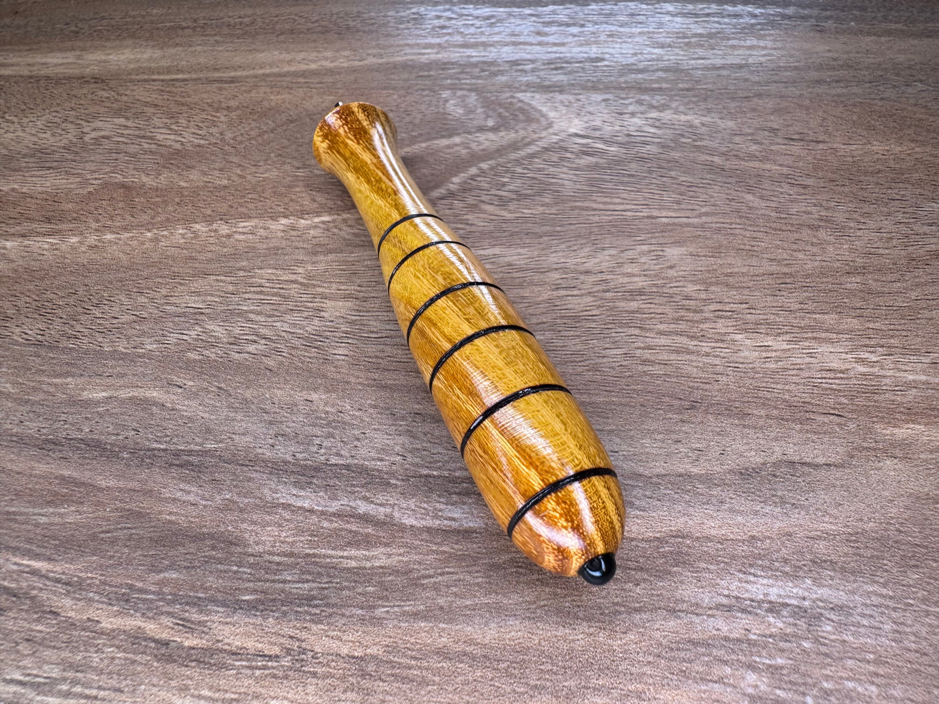 Osage Orange with Rainbow Obsidian