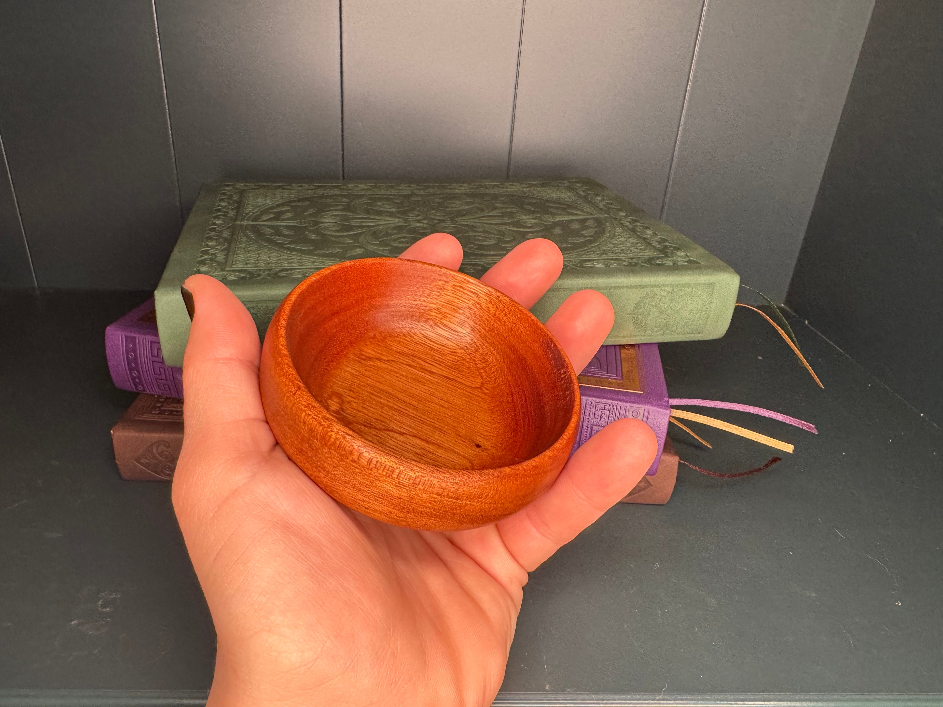 Handcrafted Sapele Wood Offering Bowl