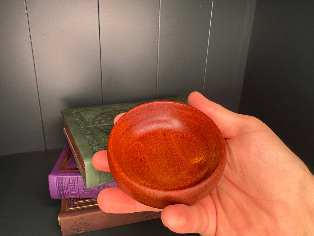 Handcrafted Sapele Wood Offering Bowl