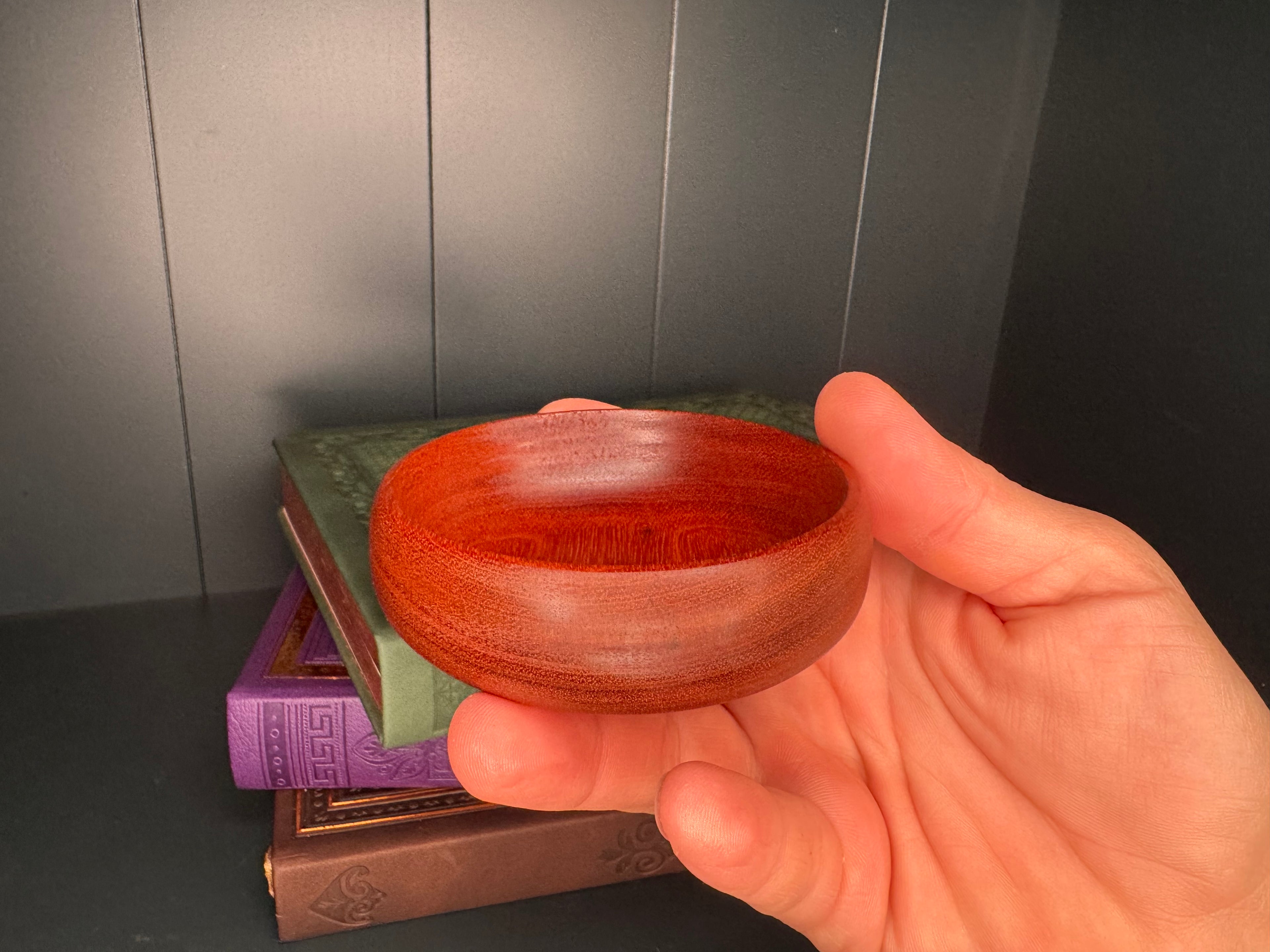 Handcrafted Sapele Wood Offering Bowl